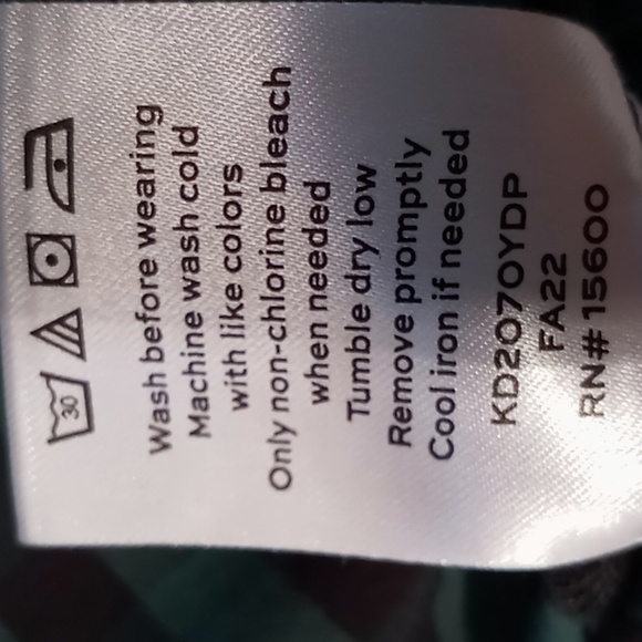 Draper James RSVP Plaid Ruffle Neck Top Size Large Green/Black - Picture 12 of 15